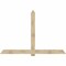 Ekena Millwork Eugene Rough Sawn Timber Gable Bracket, Douglas Fir, 96"W x 64"H x 4"D x 6"F, 16/12 Pitch GBW096X64X0406EUG00RDF - alternate 1